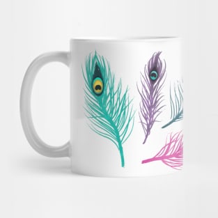 Peacock Feather Mug